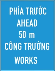 Biển số I.441c "Báo hiệu phía trước có công trường thi công"