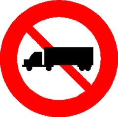 Biển số P.108a "Cấm xe sơ-mi rơ-moóc"