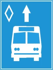Biển số R.412e "Làn đường dành cho xe buýt"