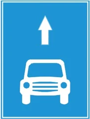 Biển số R.412f "Làn đường dành cho xe ô tô"