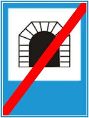 Biển số R.E,11b "Kết thúc đường hầm"