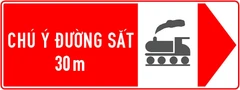 Biển số S.510b "Chú ý đường sắt"